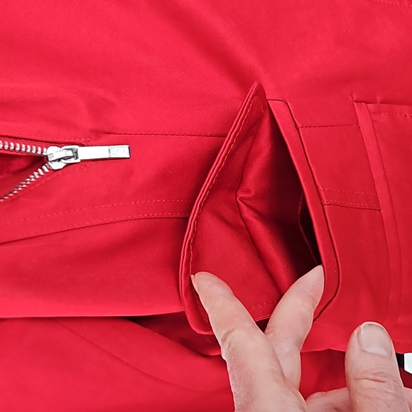 Laundry by Shelli Segal.  Size small. Red moto jacket - Picture 5 of 8